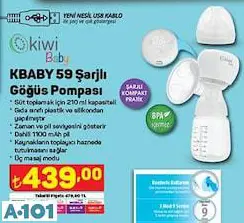 KİWİ ŞARJLI GÖĞÜS POMPASI